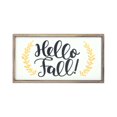 thumbnail image 1 of Way to Celebrate Harvest Ceramic Wood Block, Hello Fall, 1 of 5