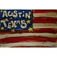 thumbnail image 3 of Marmont Hill "Austin Flag" by Tori Campisi Painting Print on Natural Pine Wood, 3 of 5