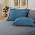 thumbnail image 5 of RUIKASI 7 Pieces Slate Blue/Grey Queen Bed Comforter Set with Sheets - Bed in a Bag with Comforter and All Season Sheets, Pillowcases, 5 of 9