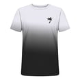 thumbnail image 4 of Styesk T-Shirts pour Homme Hommes Imprimé Col Rond Décontracté Mode Manches Courtes Chemisiers Col Rond Chemises, 4 of 4