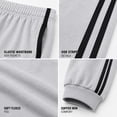 thumbnail image 4 of Pro Athlete Boys Sweatpants - 3 Pack Active Performance Fleece Jogger Pants for Kids (8-20), 4 of 7