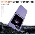 thumbnail image 2 of for Samsung Galaxy Z Flip 6 Case, Hinge Protector and Shockproof TPU and Microfiber for Samsung Galaxy Z Flip 6 (Purple), 2 of 12