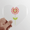 thumbnail image 1 of Red Little Flower Cartoon Heart Vinyl Sticker Bicycle Bottle Decal, 1 of 3