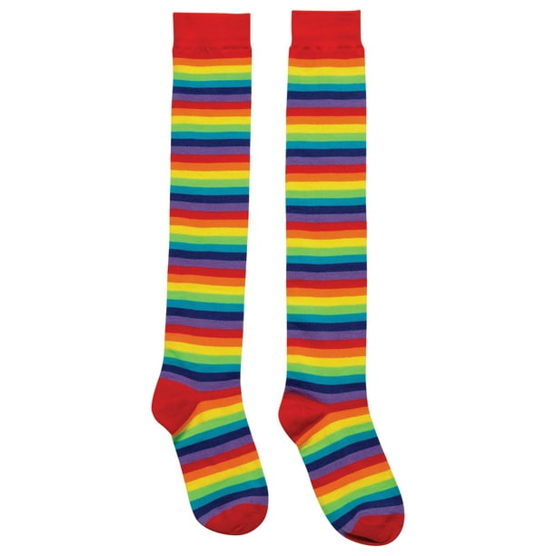 Rainbow Knee High Socks Halloween Costume Accessory - Walmart.com ...