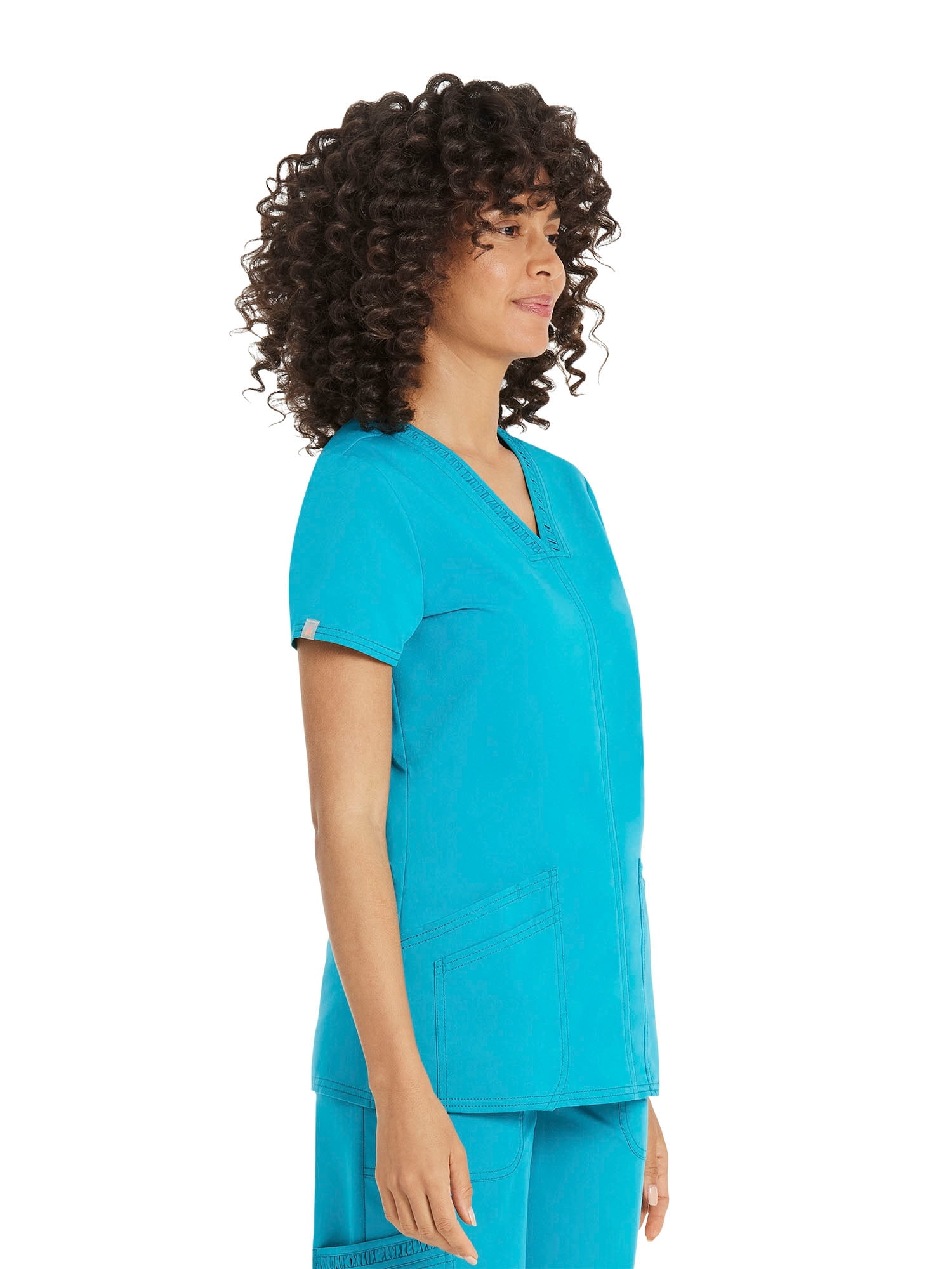 Scrubstar Women's Premium Ultimate Stretch V-Neck Scrub Top, Sizes XS-3XL