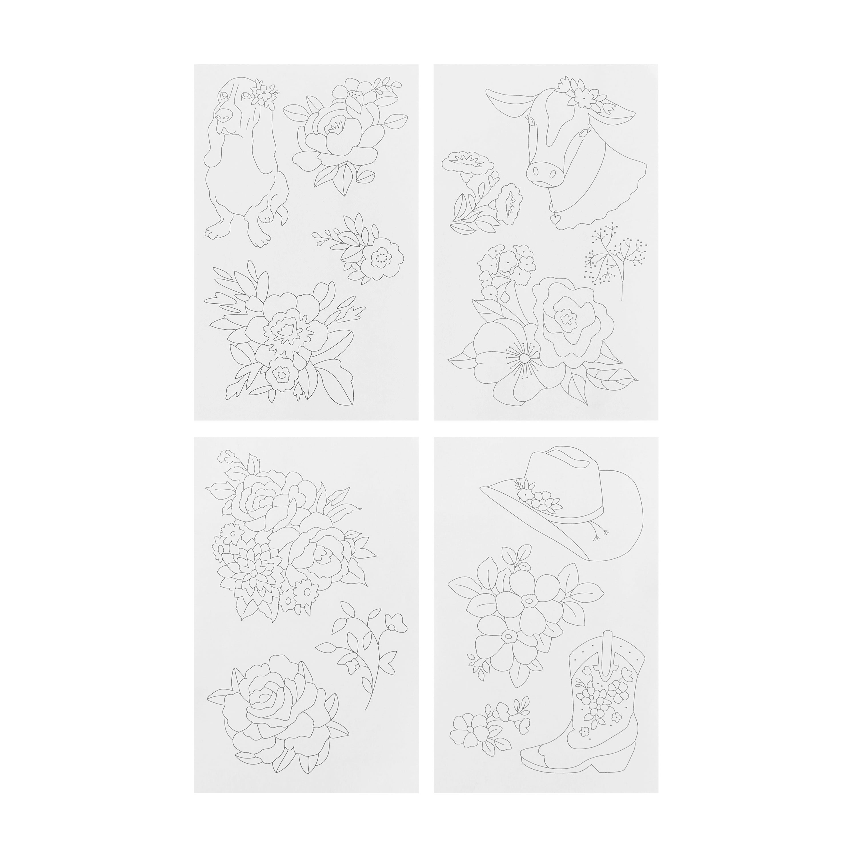 The Pioneer Woman Legacy Iron-on Embroidery Transfer Patterns - Walmart.com