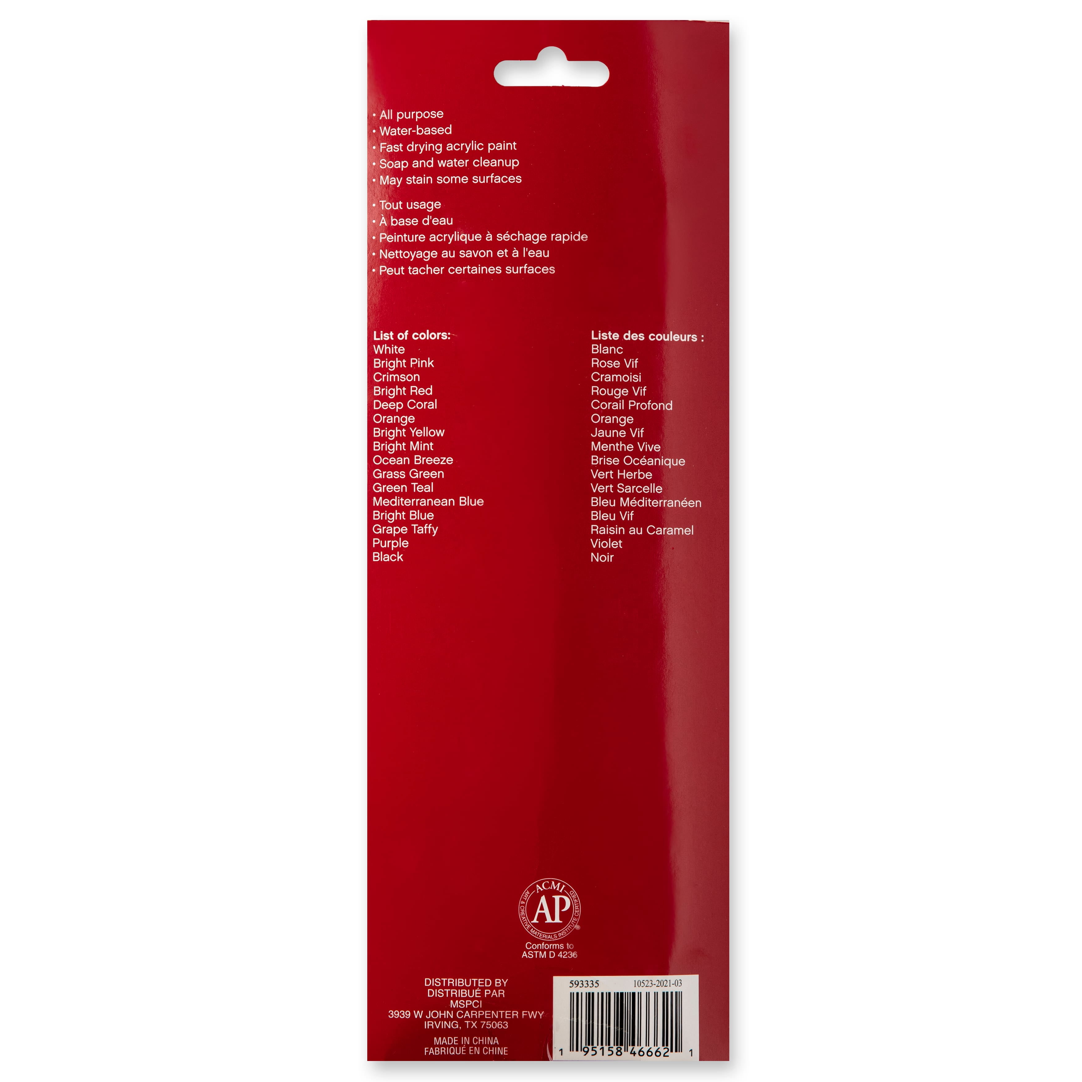 Craft Smart Bright Acrylic Paint Pot Set, 12 Pack