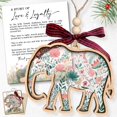 thumbnail image 1 of Ornamento navideño TEEBIM de madera de elefante y acrílico para mujer, 1 of 7