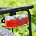 thumbnail image 2 of Red Bicycle Rear Light Use 2pcs Aaa Batteries Bike Rear Rack Carrier Light Lamp With Bike Reflector Cycling Bike Lights, 2 of 5