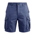 thumbnail image 5 of Nestiefly Cargo Shorts for Men Relaxed Fit Casual Comfy Work Hiking Lightweight Shorts with Pockets Travel Lounge Short Cargo Pants Z-Navy L, 5 of 8