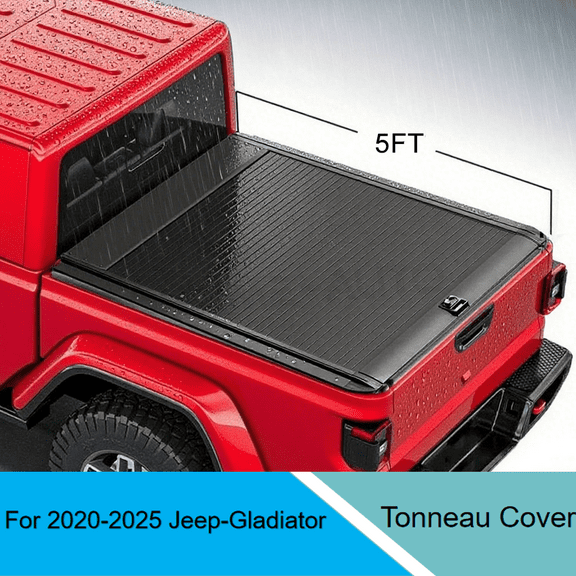 4-Digit Combination Lock Hard Truck Bed Cover for Jeep Gladiator 2020-2025 Truck Bed Tonneau Cover