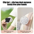 thumbnail image 4 of Gnmfd Clip Hat Solar USB Rechargeable Mini Fan Portable Outdoor Hands Free Cooling Device 3 Speeds Hiking Camping Travel Lightweight Personal Fan Sun Hot Weather 3.4"x2.76"x2.76", 4 of 7