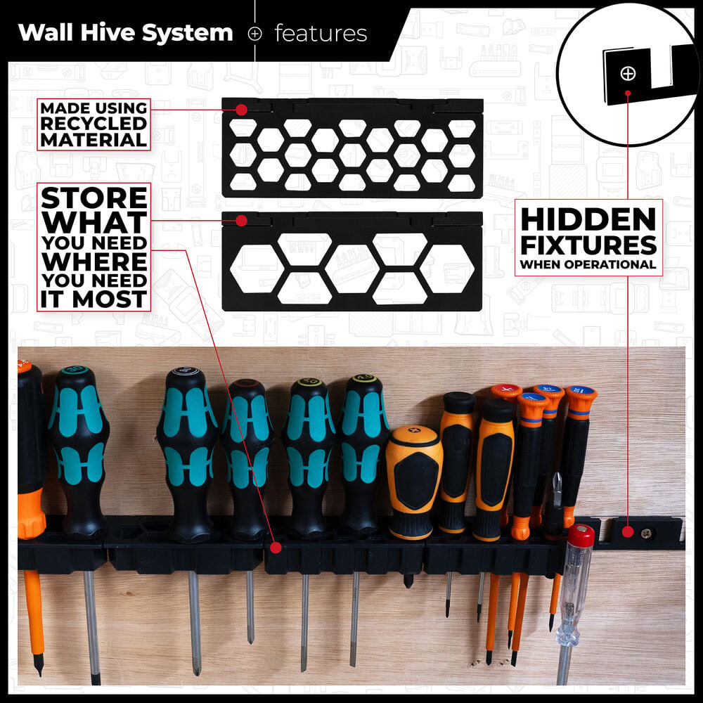 thumbnail image 5 of Stealthmounts Wall Hive System Screwdriver Rack, 5 of 5