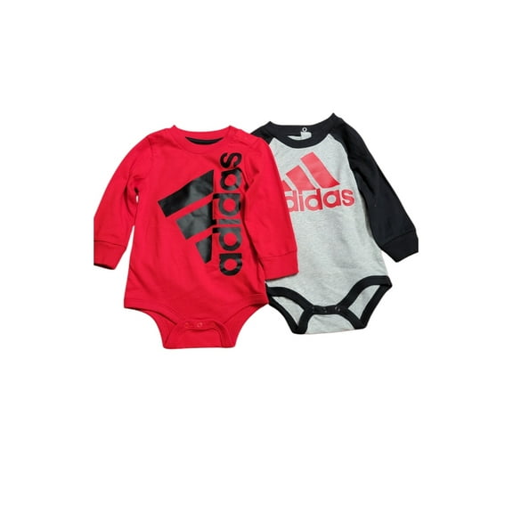 Adidas Unisex Baby Long Sleeve Bodysuit 2pc. Set - 12 months