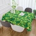 thumbnail image 5 of Coolnut Saint Patrick Clovers Tablecloth Rectangle Colorful Table Cloth Large Square Table Cover for Dining Kitchen Party 54"x54" Decor Gift, 5 of 7