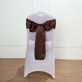 thumbnail image 5 of Efavormart 5 Pack | Chocolate Satin Chair Sashes | 6"x106", 5 of 9