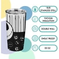 thumbnail image 4 of Skull 20 Oz Stainless Steel Tumbler Leak Proof Tumbler with Straw and Lid, Travel Coffee Mug for Home Outdoor, Thermal Cups for Hot and Cold Drinks, 4 of 6