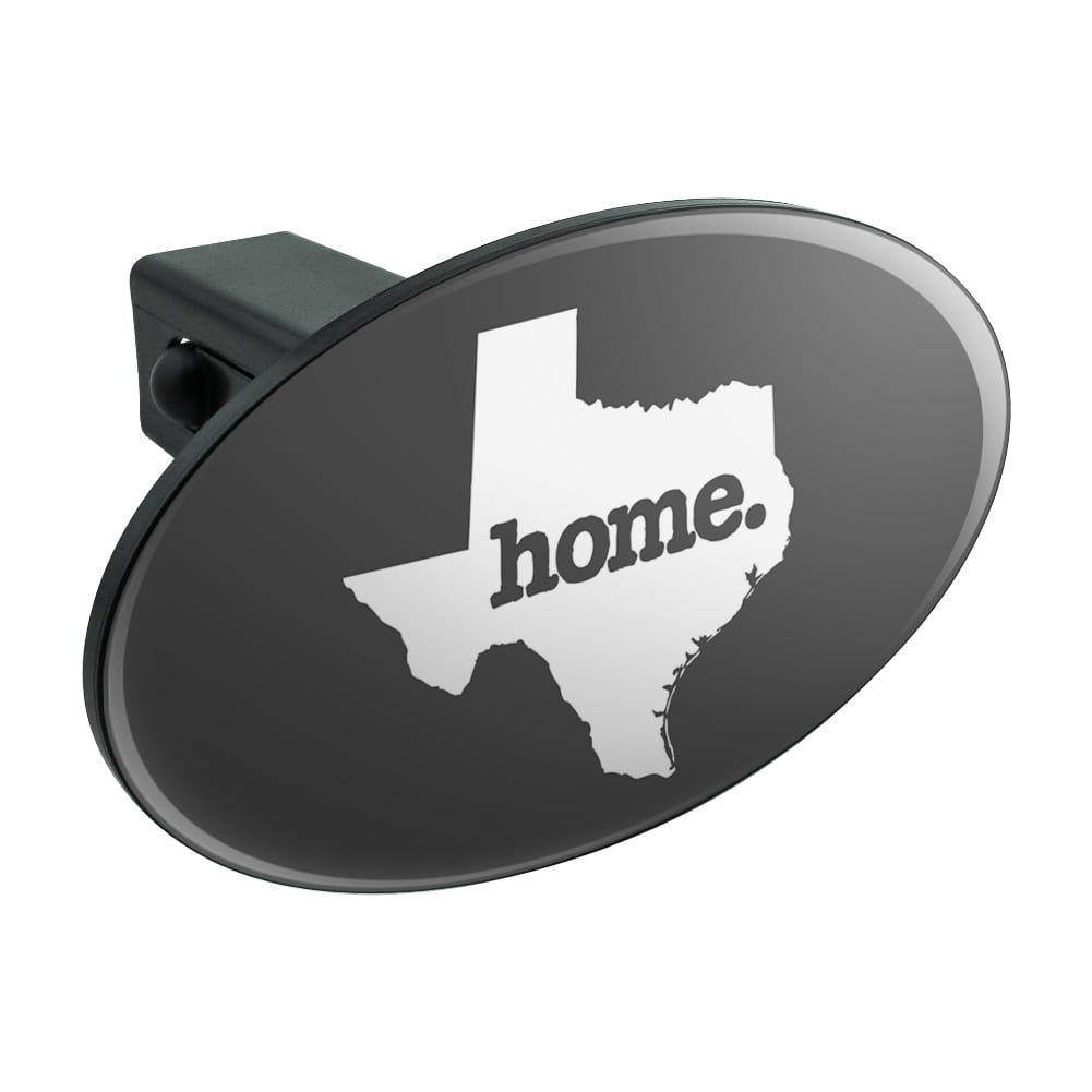 Graphics and More Texas TX Home State Solid Dark Gray Grey Officially Licensed Tow Trailer Hitch Cover Plug Insert 2 