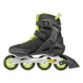 thumbnail image 3 of ROLLERBLADE Adult Male Macroblade 80 Inline Skates, Color: Black/Lime, Size: 9/9.5, 3 of 7