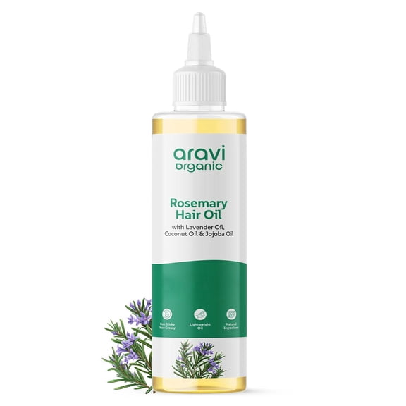 Aravi Organic Rosemary Lavender Hair Oil 6.7 fl oz