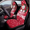 thumbnail image 4 of POLERO Christmas Snowman Print Car Seat Cover for Automobile, Elastic Back High Back Car Seat Cover Easy to Install Polyester Fabric Car Seat Covers, 4 of 12