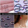 thumbnail image 2 of Weiweiguan 100Pcs Stainless Steel Jewelry Connecting Ring Mulituse Open Jump Rings, 2 of 6