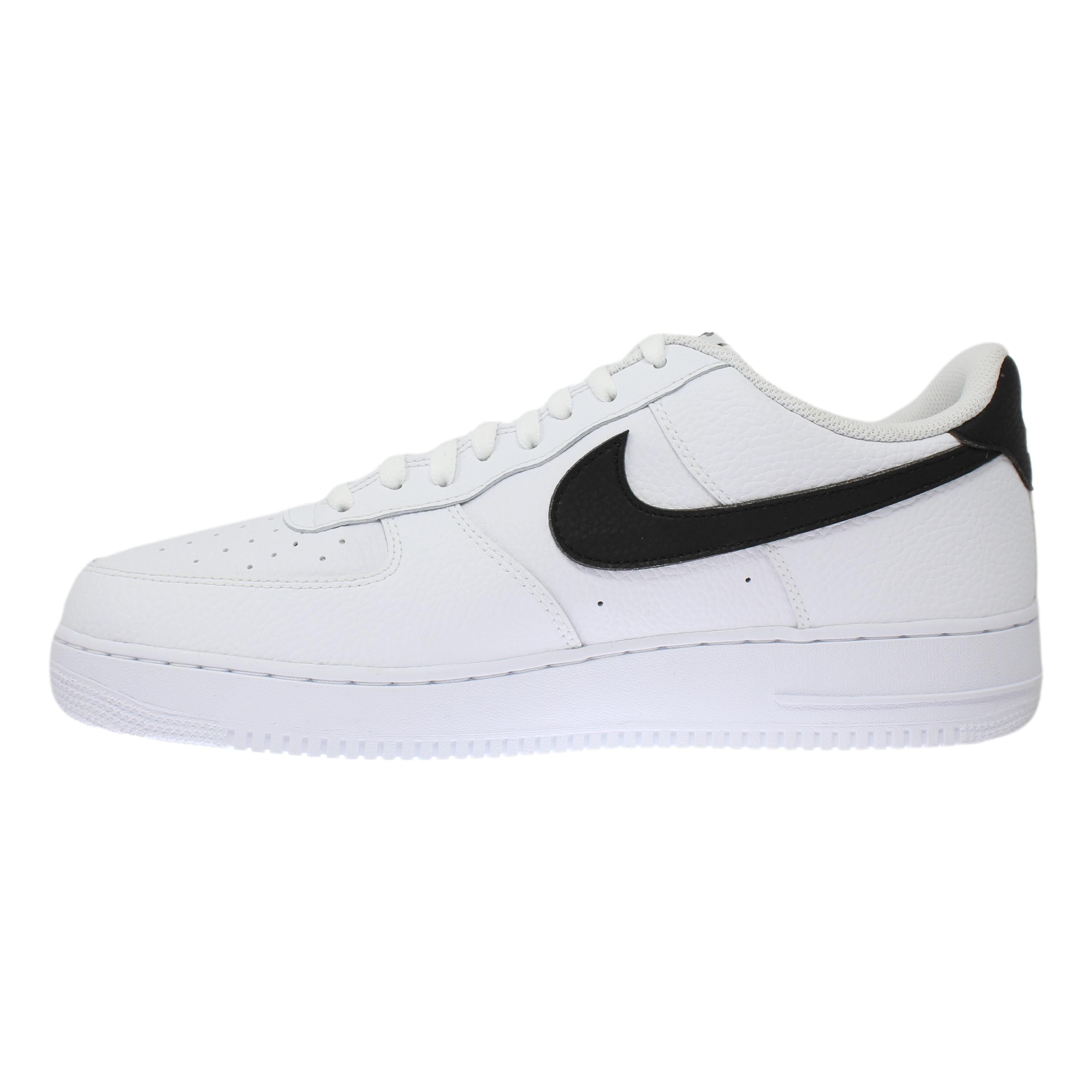 [CT2302-100] Mens Nike Air Force 1 Low '07 'White Black Pebbled Leather'