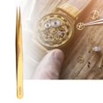 thumbnail image 3 of Watch Repair Tweezers Stainless Steel Tweezers High Hardness Practical Watch & Jewelry Repairs Tool Gold, 3 of 8