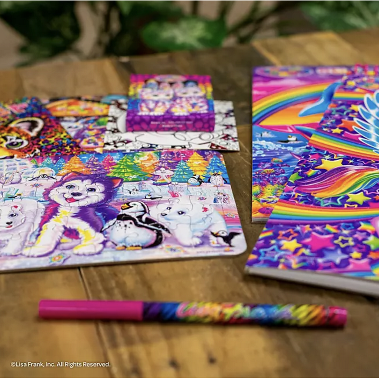 Lisa Frank Art Kit & Activity Set with Fold Out Storage Case