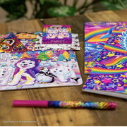 Lisa Frank Coloring & Activity Set with Fold Out Storage Case