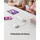 thumbnail image 3 of Cargador portátil Coowisty Slim Power Bank de 10000 mAh, blanco, 3 of 8
