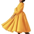 thumbnail image 2 of Modest Formal Dresses for Women Long Sleeve A Line Swing Flowy Long Maxi Dress, 2 of 8