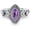 7, variant on Natural Amethyst Promise Ring for Women 8 * 4mm Marquise Shaped Healing Amethyst Rings 925 Sterling Silver