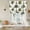 White, variant on Tropical Trees Tie Up Curtains 45 Inches Long, Kitchen Window Curtains Over Sink, Summer Palm Trees Botanical Vintage Green Small Window Curtains Shade Balloon Curtains Valances for Bedroom 34"x45"