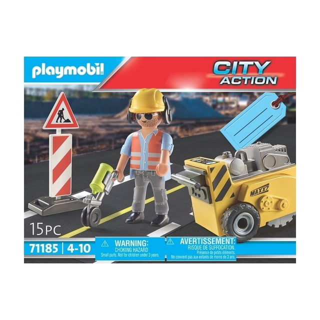 Set de Juego Playmobil Gift Set Trabajador de la construcción 15 Piezas