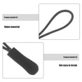 thumbnail image 2 of CNKOO 10pcs Zip Tags Cord Pulls Zipper Extension Zip Slider Replacement (Black), 2 of 6
