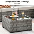 thumbnail image 5 of Ovios 6 Piece Outdoor Furniture All Weather Wicker Patio Conversation Sectional Sofa Set with Side Table for Garden Backyard, 5 of 7