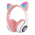 thumbnail image 1 of Auriculares plegables Cat Ear BT 5.0 con efecto de iluminación RGB, 1 of 8