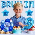 thumbnail image 6 of Bruh It's My 9th Birthday Decorations Blue Glitter Bruh It's My Birthday Banner Cake Topper Star Bruh I'm 9 Foil Balloon Banner for Funny Bday Party Supplies, 6 of 7