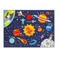 thumbnail image 1 of KC Cubs Playtime Collection Space Safari Road Map Area Rug Educational Learning & Game Area Rug Carpet for Kids and Children Bedrooms and Playroom, 1 of 9