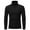 Black M, variant on T-shirt Solid Color Long Sleeve Cotton Men Turtleneck Slim Basic Top for Spring