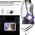 thumbnail image 5 of Dteck for Galaxy Tab A9 Case 8.7 Inch Case, Rugged Case for Samsung Galaxy A9 Tablet Case with 360 Rotating Stand Shoulder Strap Pen Holder, 2023 Model(SM-X110/X115/117), Deep Purple, 5 of 9