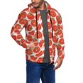 thumbnail image 2 of Honeii Tomatoes Print Hoodies for Men, Pullover & Full Zip, Breathable Zip up Hoodie, Sweatshirt-Medium, 2 of 5