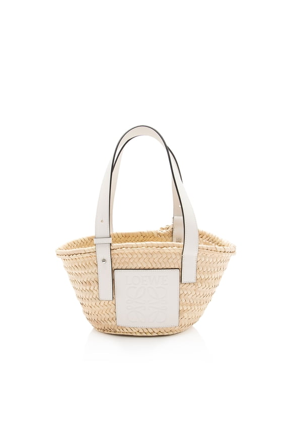 Pre-Owned Loewe Raffia Basket Small Tote
