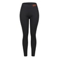 thumbnail image 5 of Womens Fleece Lined Leggings Insulated Workout Thermal Tights Cute Soild High Waist Casual Pants Black M, 5 of 8