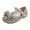 Silver, variant on POIUYTR Toddler/Little Kid Girls Dress Shoes Mary Jane Princess Ballet Flats with Bow and Peals for Wedding Party School