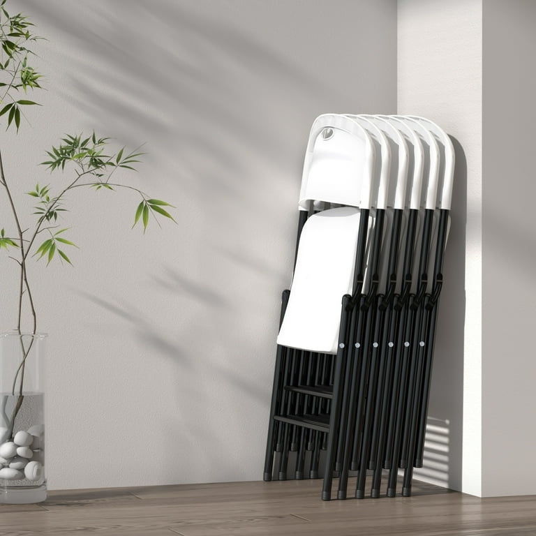 ジュラファニチャー　ラック Nazhura Heavy Duty Plastic Folding Chair with Reinforced Steel