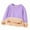 Purple, variant on Girls Sweatshirt Crewneck Sweatshirts Girls Hooded Sweatshirt Long Sleeve Crewneck Pullover Top Soft Cozy Casual Loungewear Outerwear for Kids Toddler