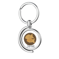 thumbnail image 1 of Local de pescado japonés tradicional merienda Rotating keychain Metal Keyring Holder, 1 of 2