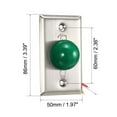 thumbnail image 2 of Botón de liberación de puerta de 12V Presionar para salir Botón esférico verde 86x50, 2 of 4